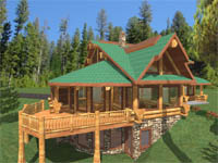 log home plan - Wild River