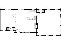 log home plan with simple design