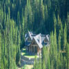 Outside view of log house