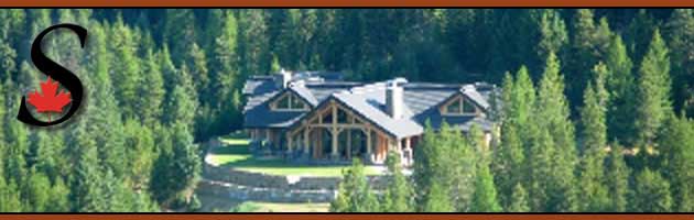 Ranch Acreage Log Home built by Sitka Log Homes