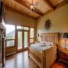 Bedroom in resort log home in Sun Peaks Resort, BC