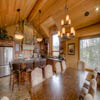 Kitchen in resort log home in Sun Peaks Resort, BC