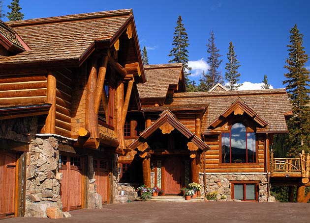 looks like a log house