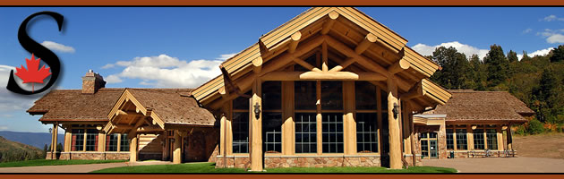 Day Lodge built by Sitka Log Homes